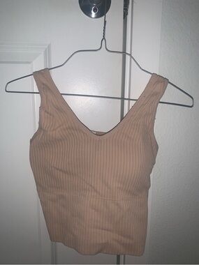 Tan/peach tank top
